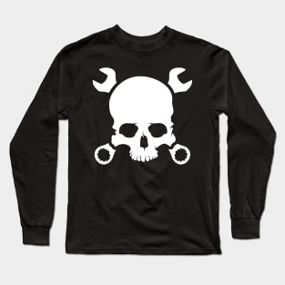 Skull mechanic Long Sleeve T-Shirt